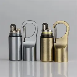 Mini briquet compact avec boucle - porte-clés